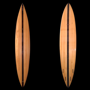 Chambered Wood Gun Surfboard by Huskaweeg Surfboards