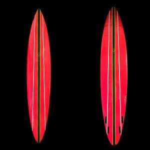 CFK Stringered Gun Red Surfboard by Huskaweeg Surfboards